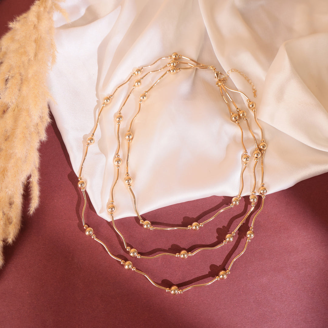Golden Grace Layered Chain Necklace – Minimal Chic by OLIARI