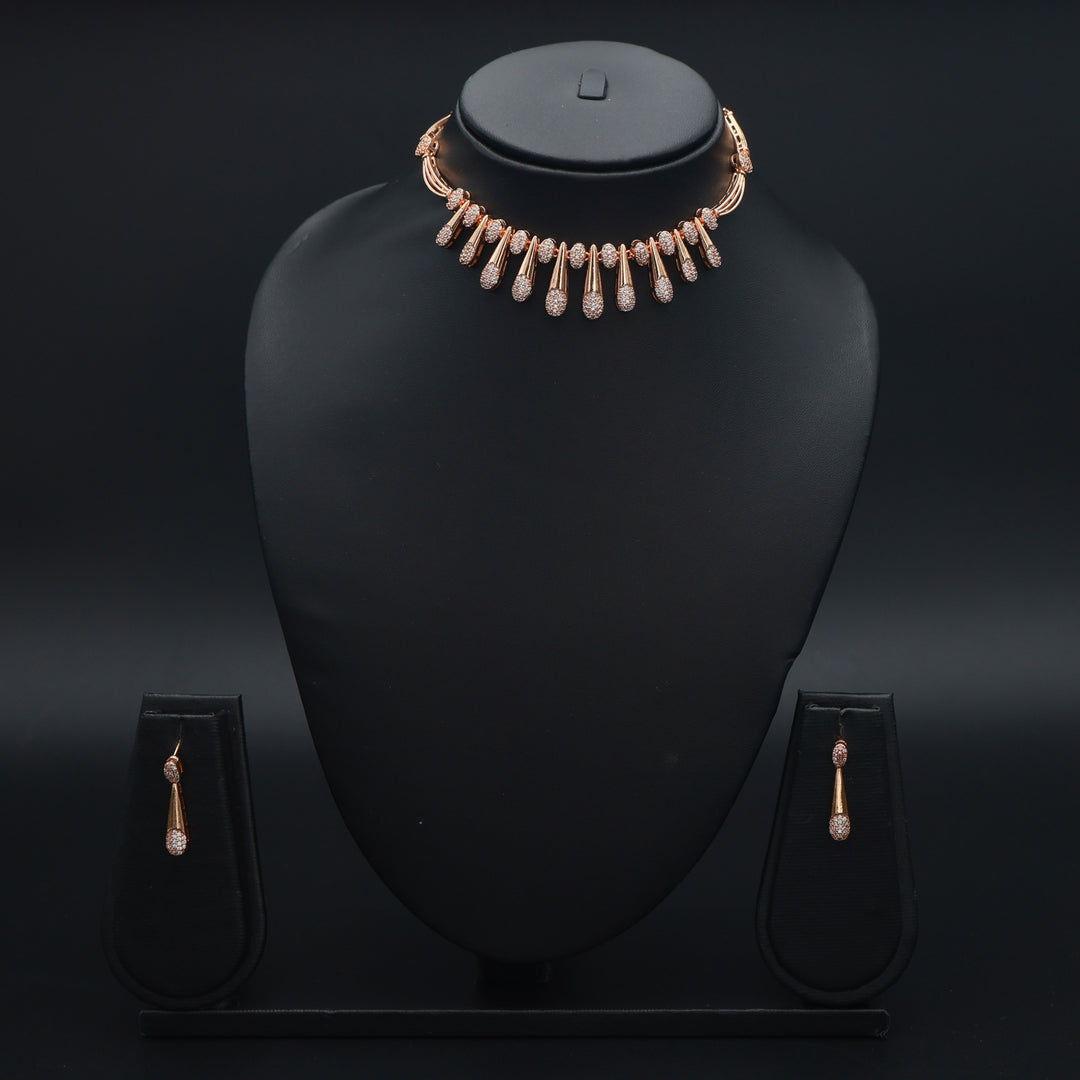 Aurelia Teardrop Diamond Necklace & Earrings Set