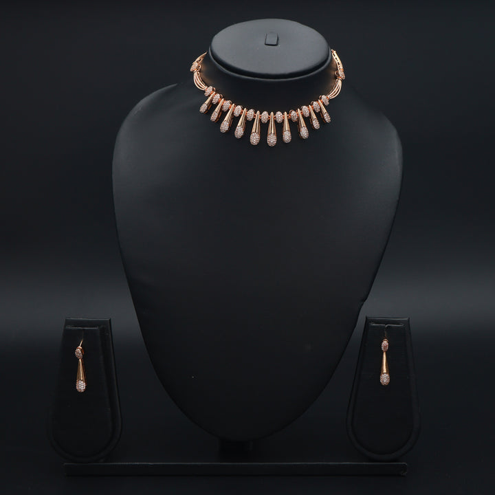 Aurelia Teardrop Diamond Necklace & Earrings Set