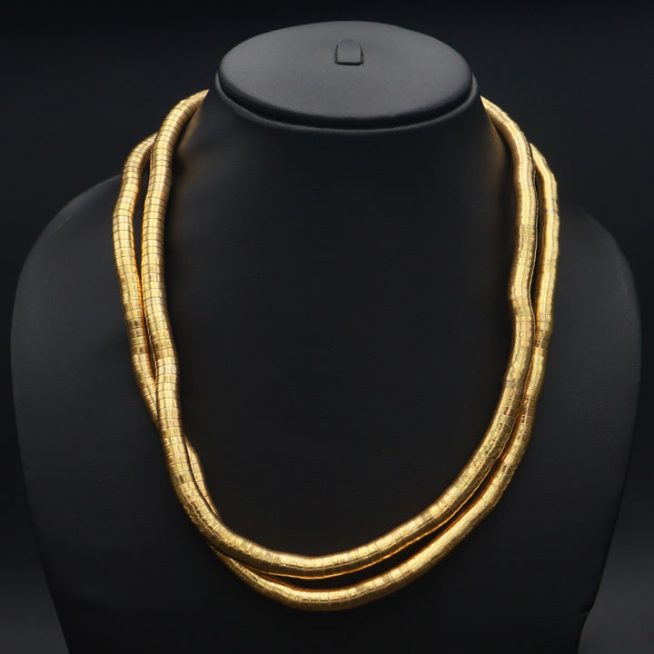 Verve Flexible Gold Coil Necklace–Bracelet