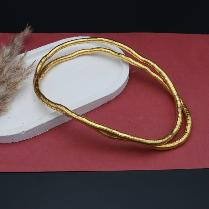 Verve Flexible Gold Coil Necklace–Bracelet