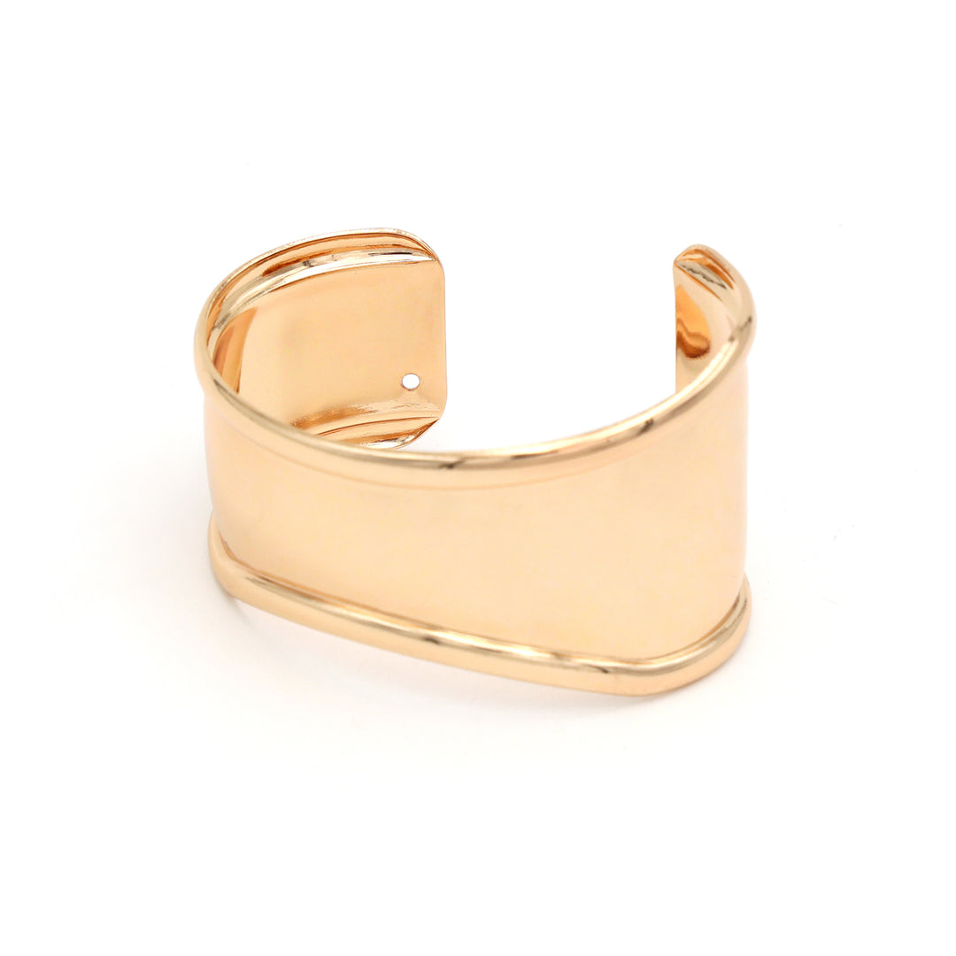 Bold Sculpted Metal Statement Cuff Bracelet
