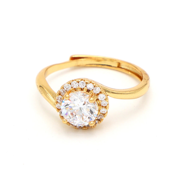 Eternal Glow Solitaire Statement Ring