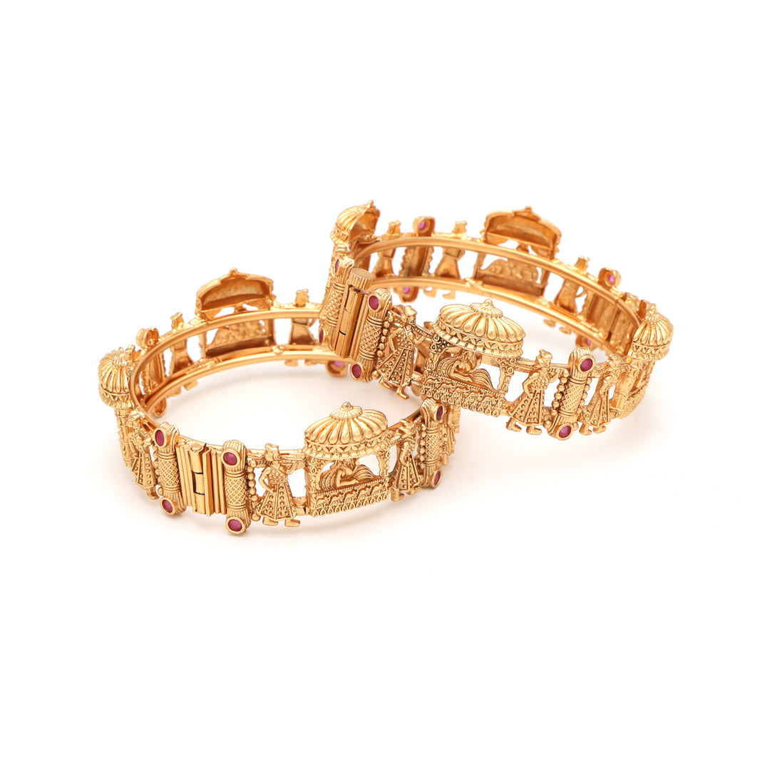 Traditional Temple Motif Kada Set