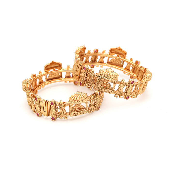 Traditional Temple Motif Kada Set