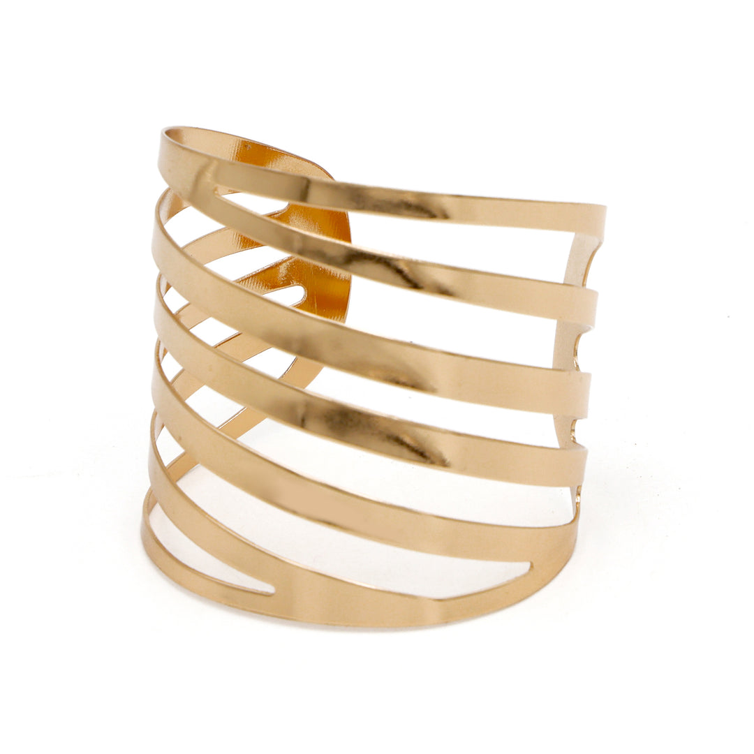 Multi-Layered Gold-Tone Statement Cuff