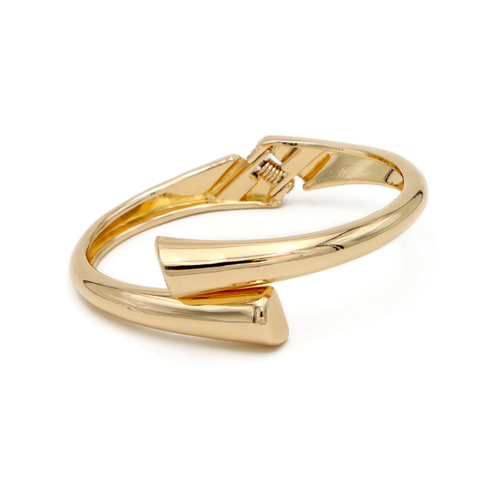 Sculpted Gold Open Cuff Bracelet