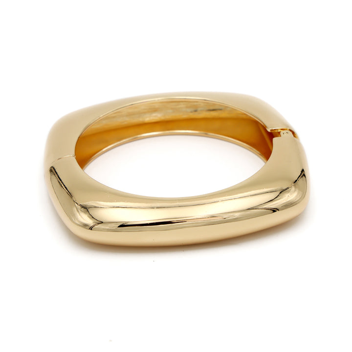 Sleek Gold-Tone Minimalist Cuff Bracelet