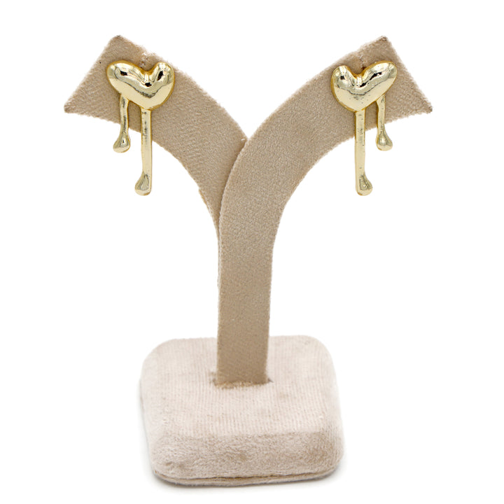 Molten Heart Statement Earrings