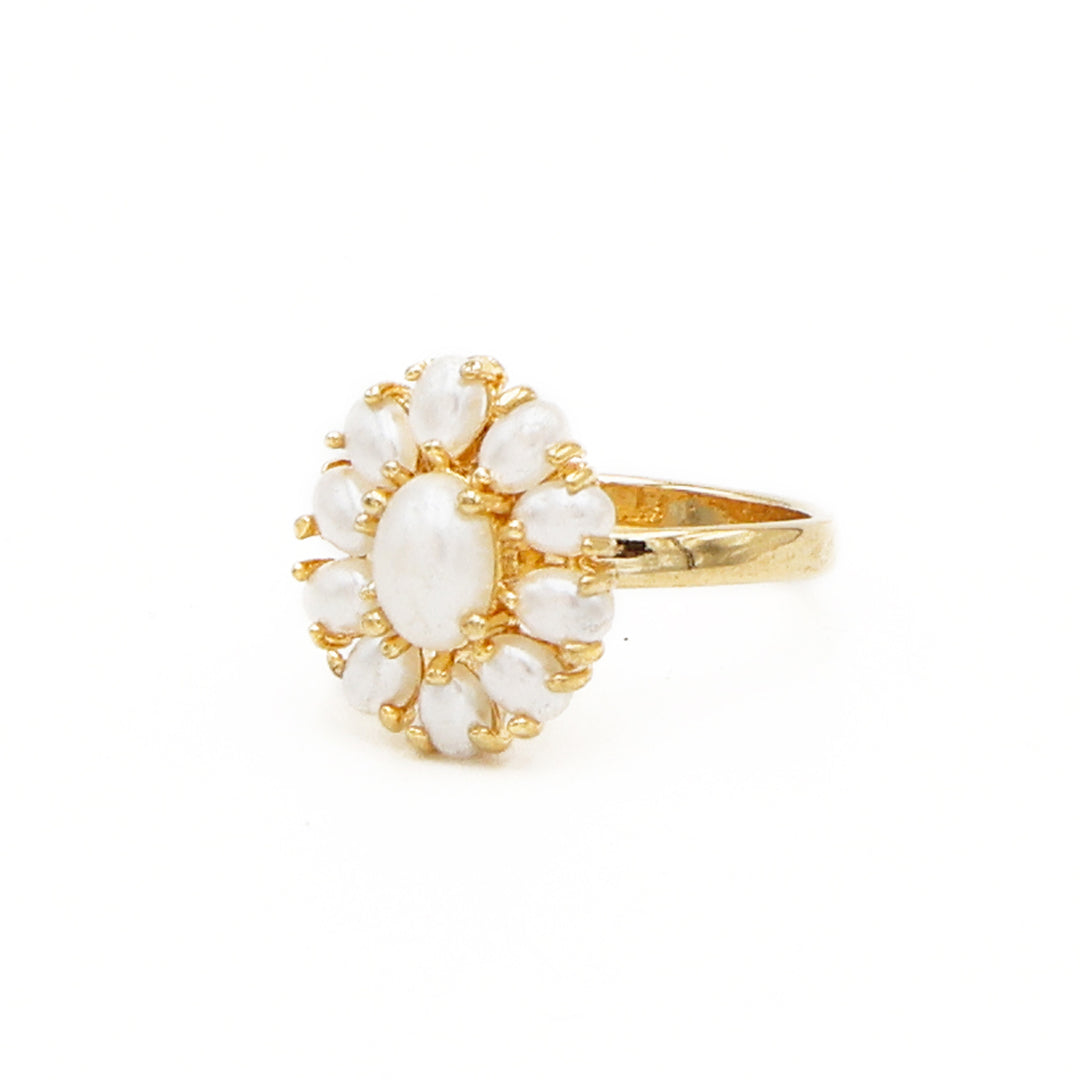 Classic Pearl Kundan Ring