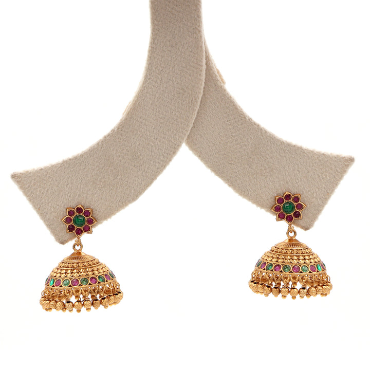 Traditional South Indian Temple Jhumka