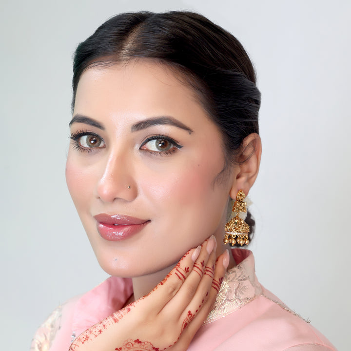 Temple Heritage Gold Jhumka