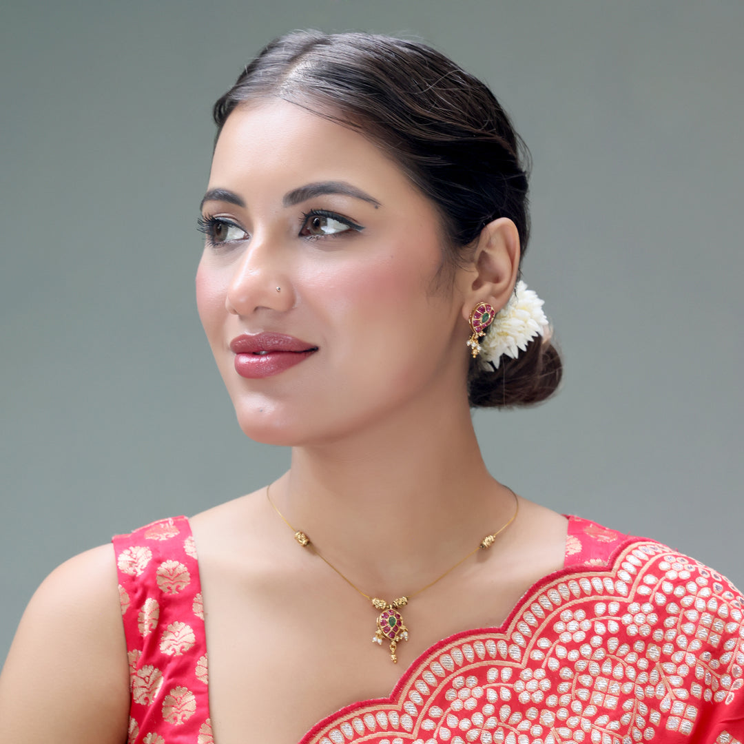 Elegant Invisible Beaded Necklace Set