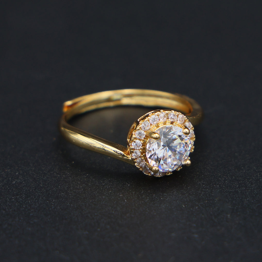 Eternal Glow Solitaire Statement Ring