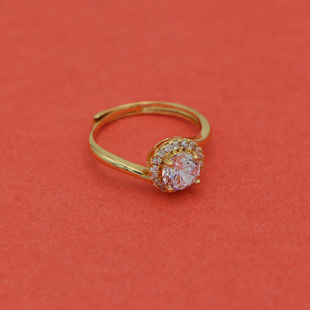 Eternal Glow Solitaire Statement Ring