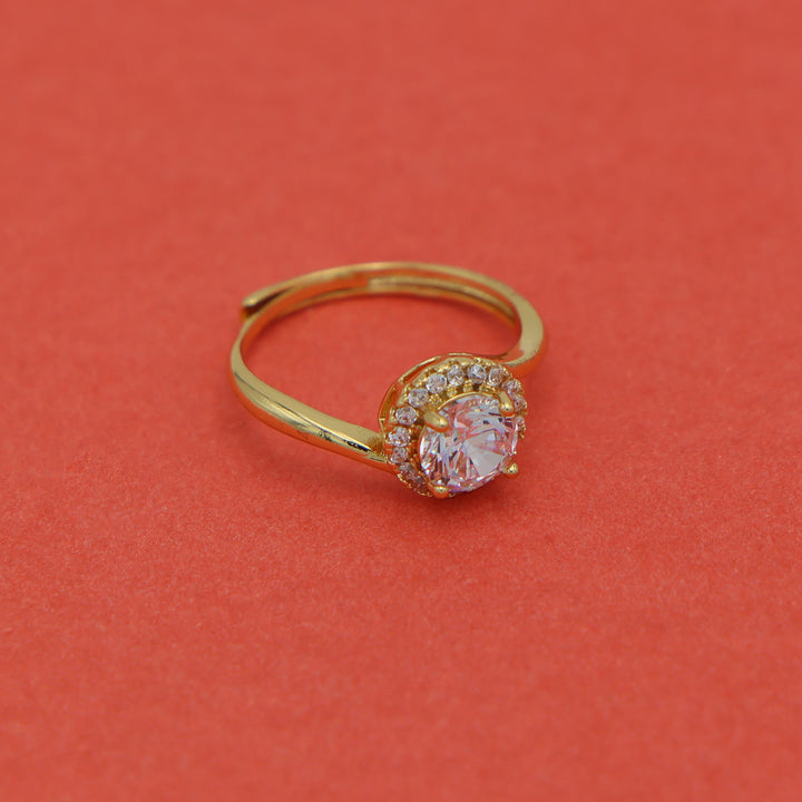 Eternal Glow Solitaire Statement Ring