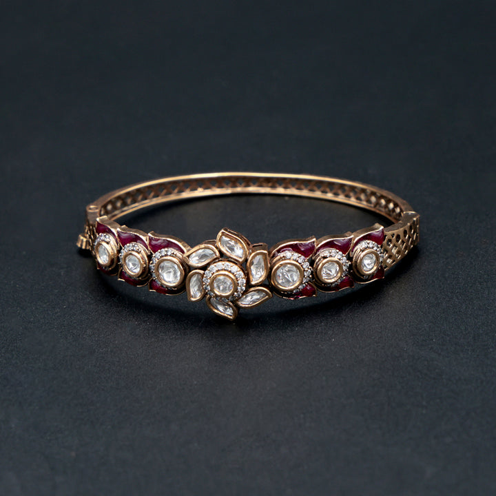 Classic Polki Kundan Floral Bridal Bracelet