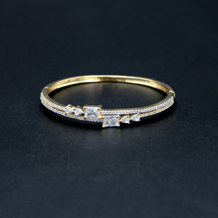 Elegant Princess-Cut CZ Delicate Bracelet