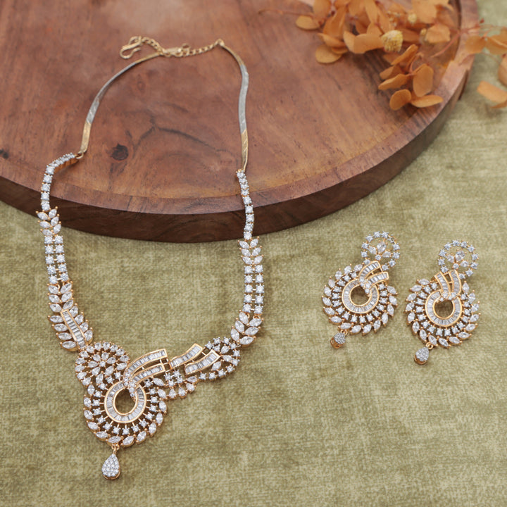 Radiant AD Stone Necklace Set