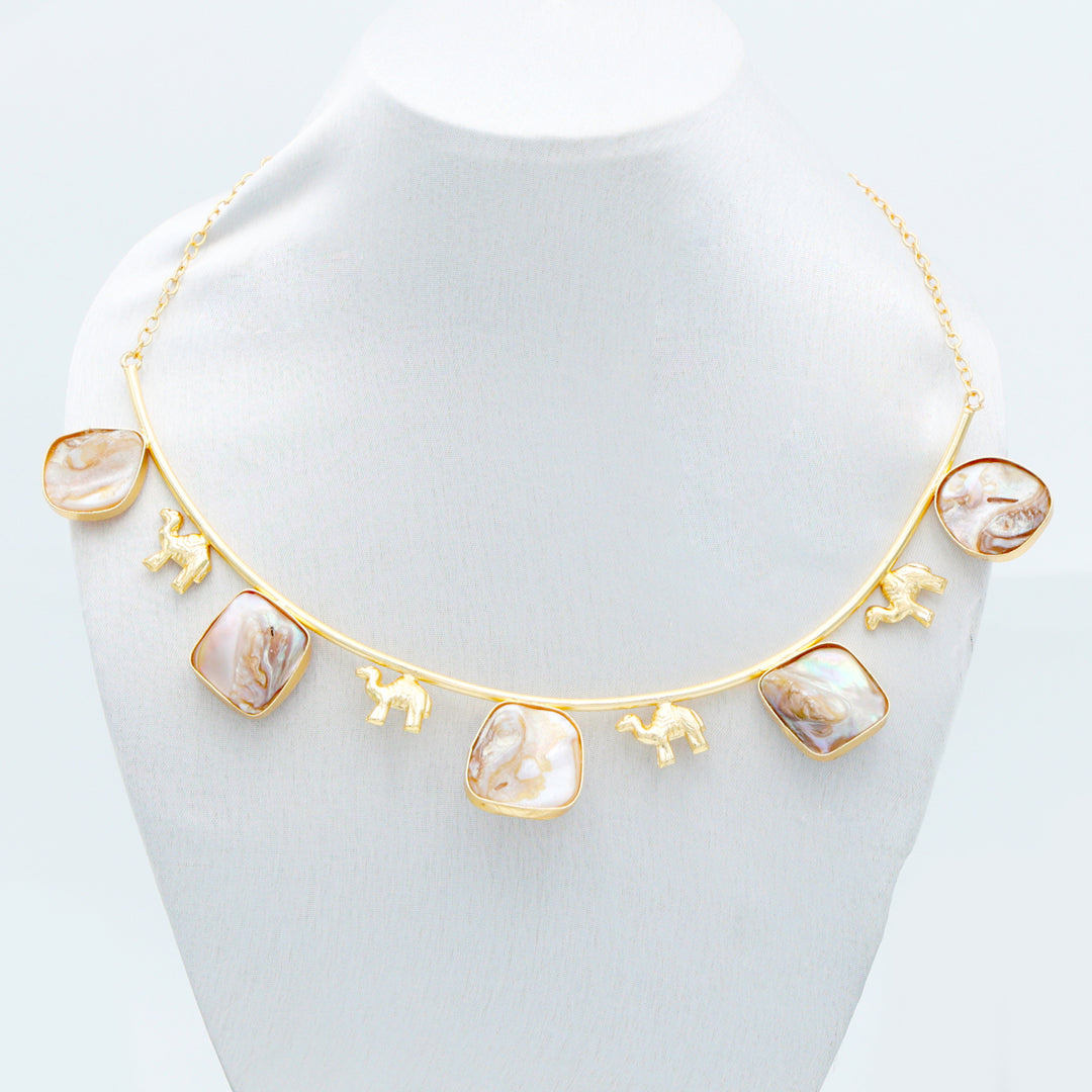 Pearl Gloss Charm Necklace Set