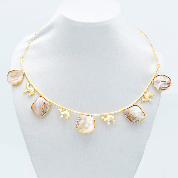 Pearl Gloss Charm Necklace Set