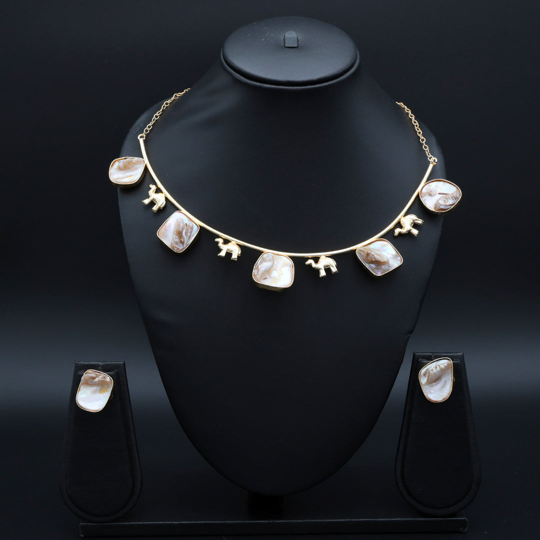 Pearl Gloss Charm Necklace Set