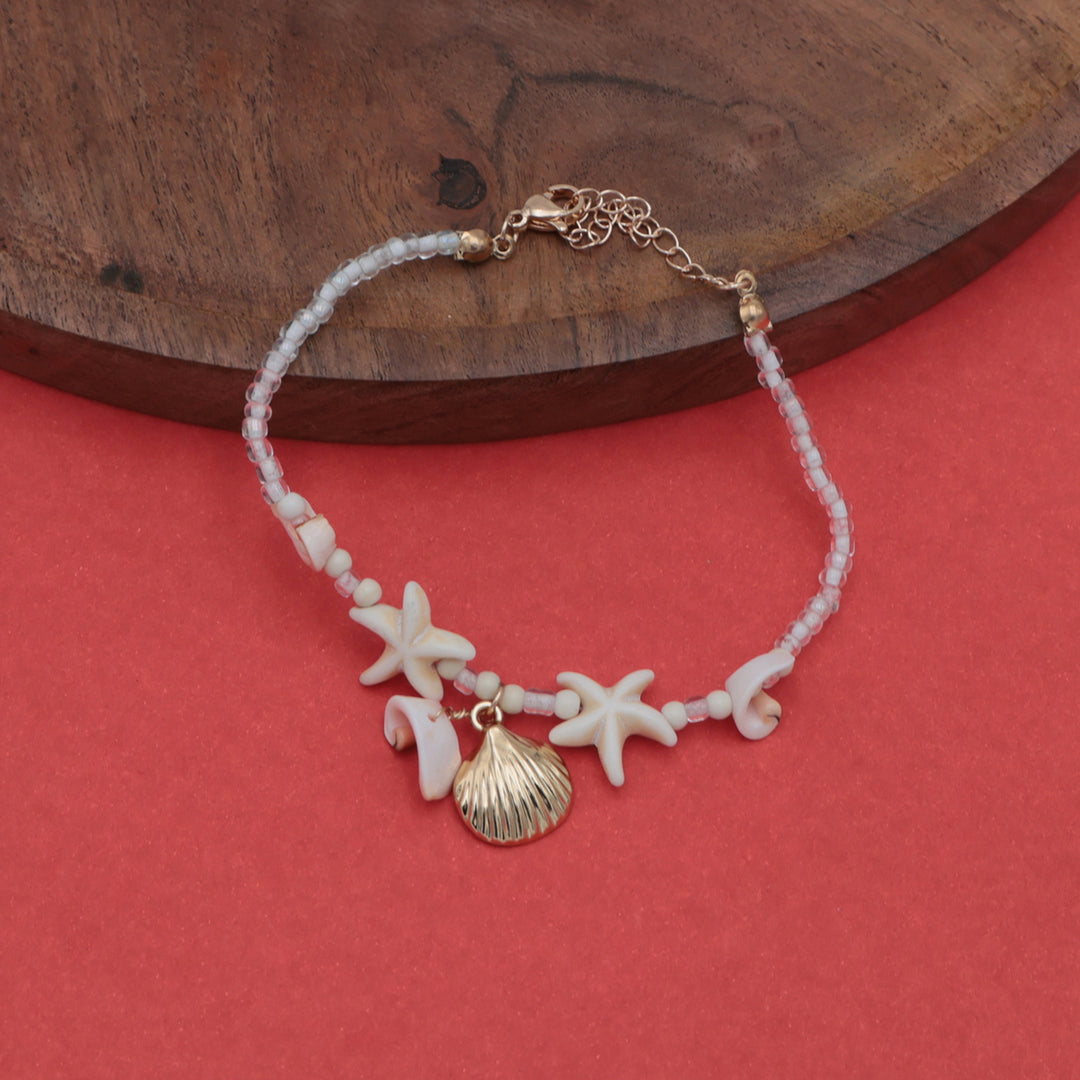 Starfish & Seashell Beach Charm Bracelet