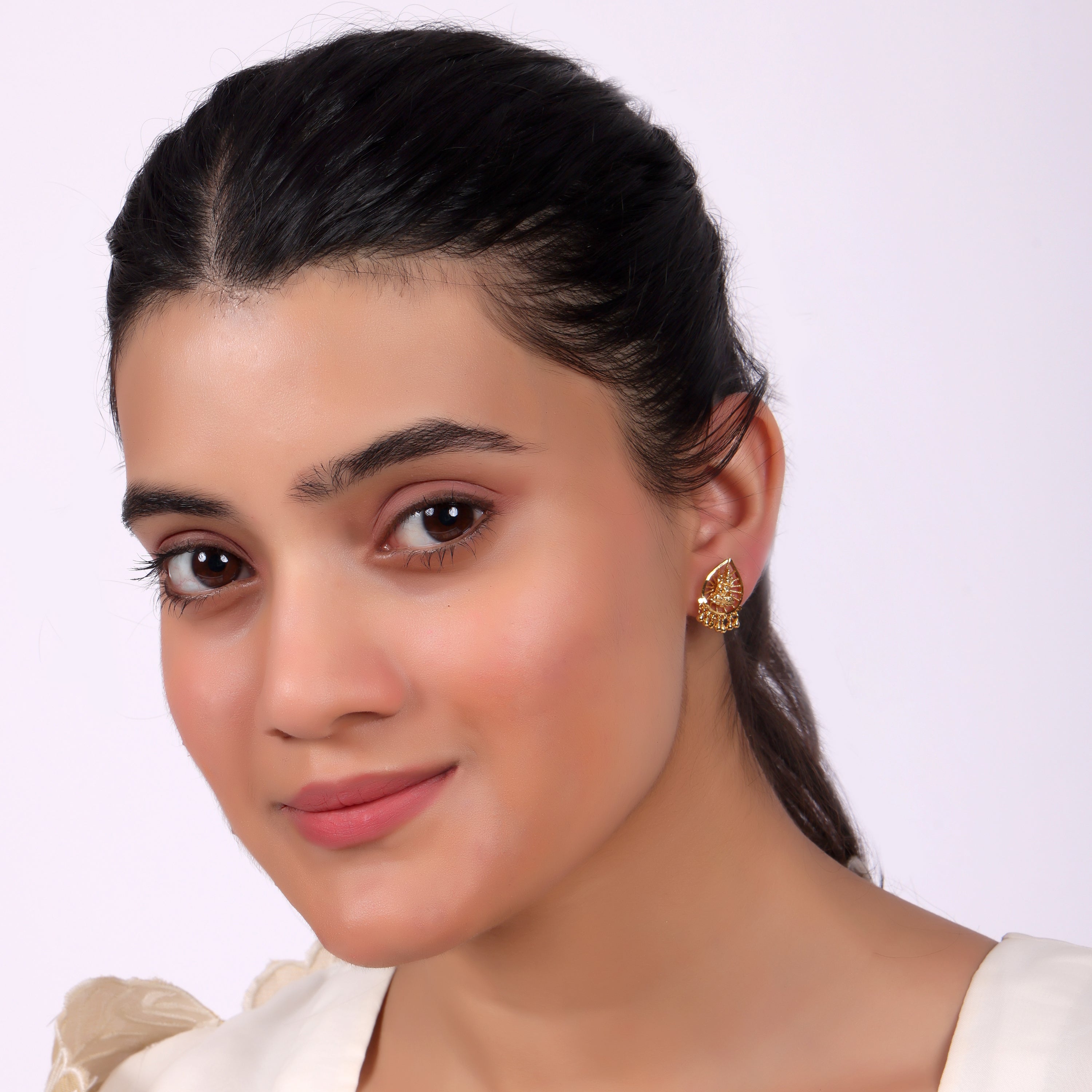 Divine Motif Antique Stud Earrings