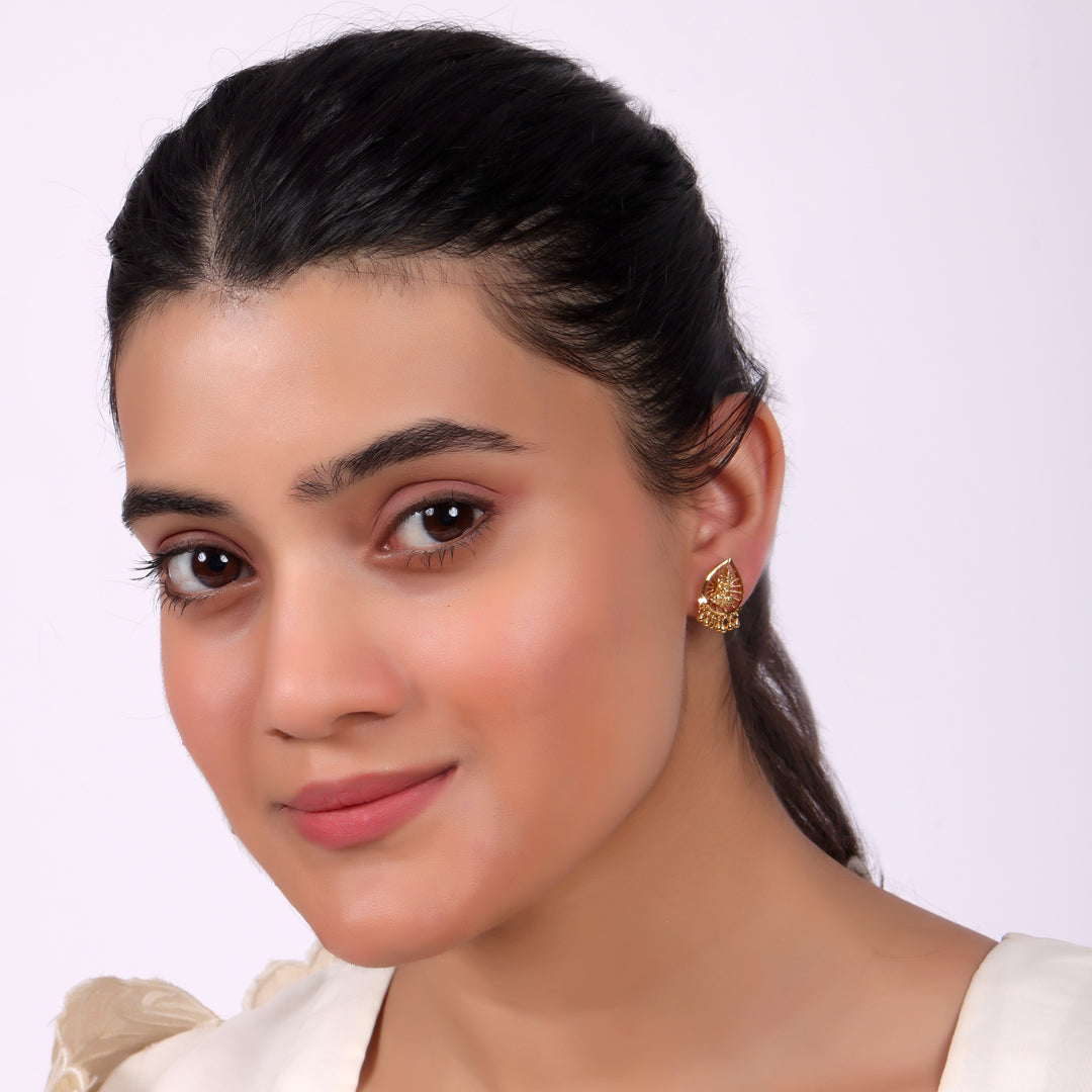 Divine Motif Antique Stud Earrings