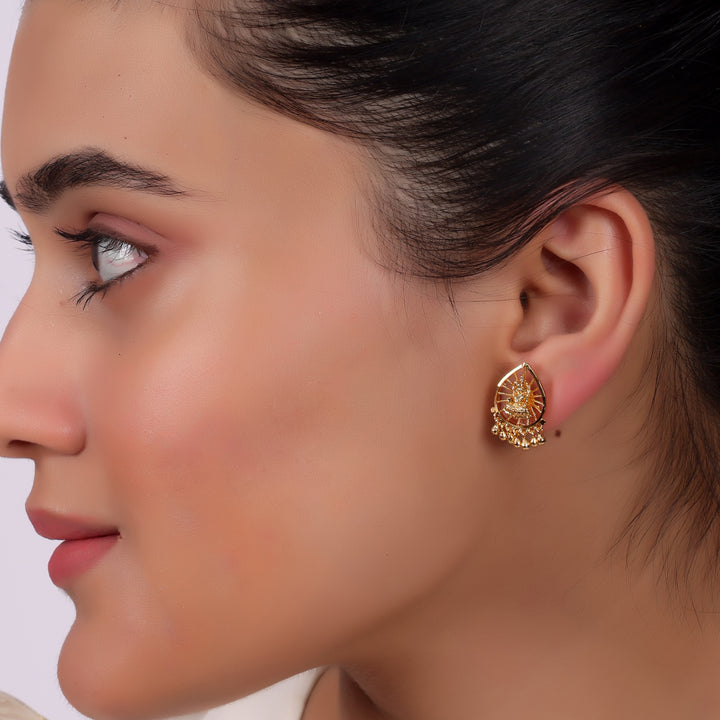 Divine Motif Antique Stud Earrings