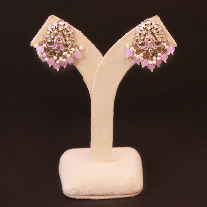 Kundan Stud Earrings – Handcrafted Pearl Drop Heritage by OLIARI