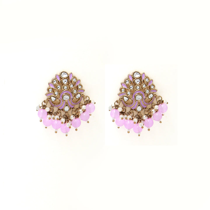 Kundan Stud Earrings – Handcrafted Pearl Drop Heritage by OLIARI