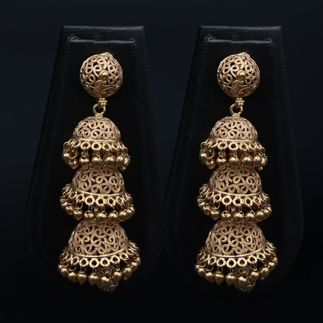 Royal Layered Jhumka Earrings