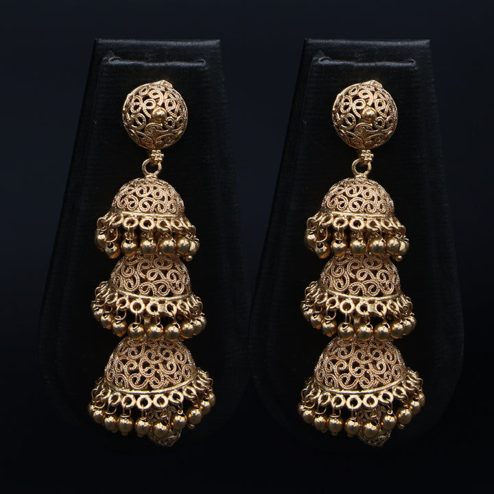 Royal Layered Jhumka Earrings