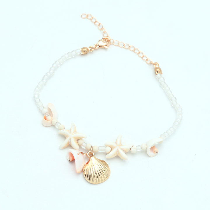 Starfish & Seashell Beach Charm Bracelet