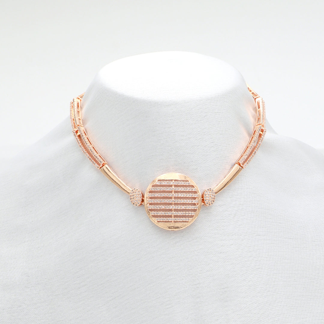 Linear Luxe CZ Necklace & Earrings Set