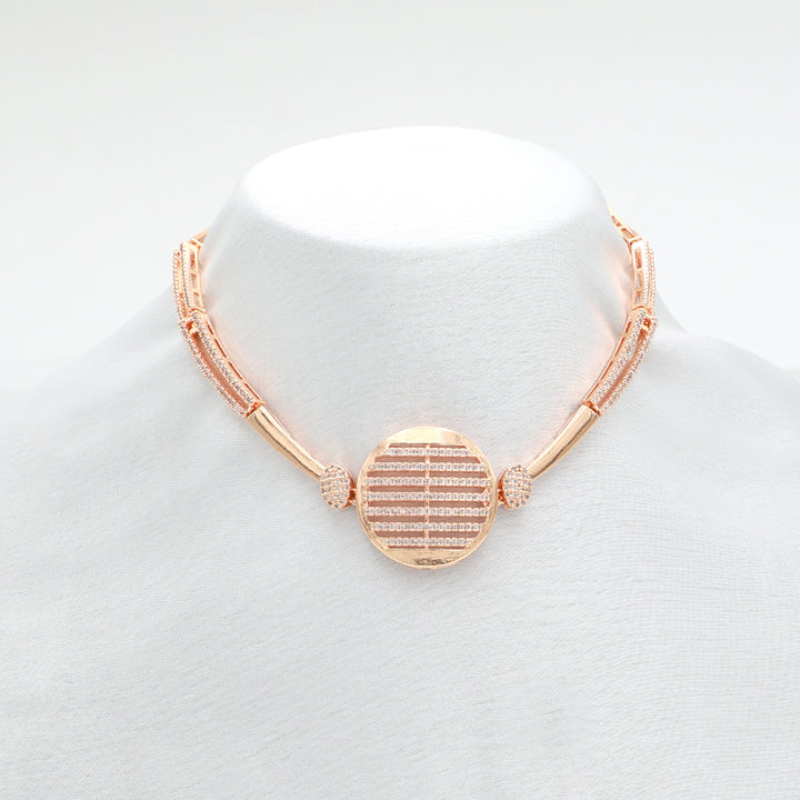 Linear Luxe CZ Necklace & Earrings Set