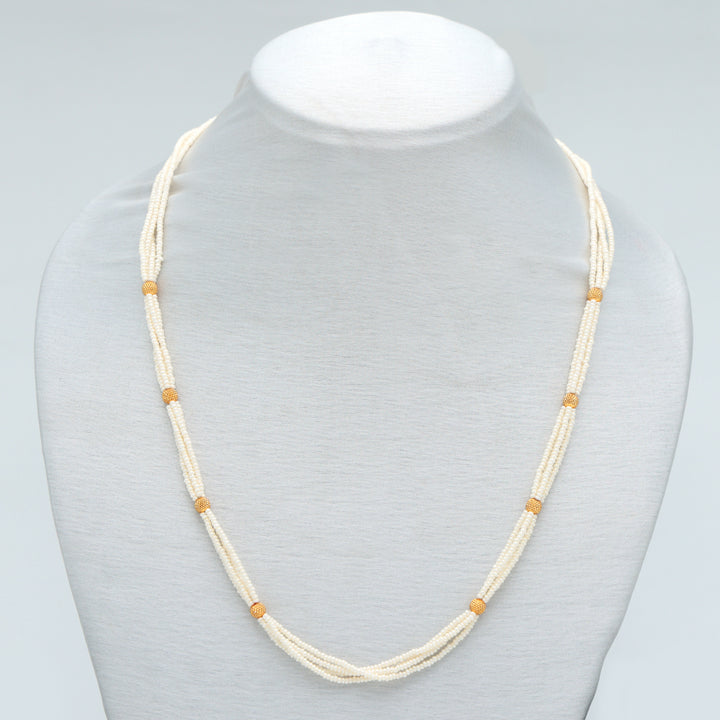 Elegant Multi-Strand Mini Pearl Beads Necklace