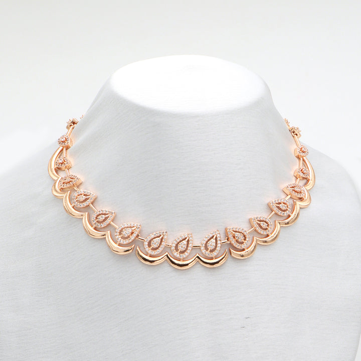 Dewdrop Elegance CZ Necklace & Earrings Set