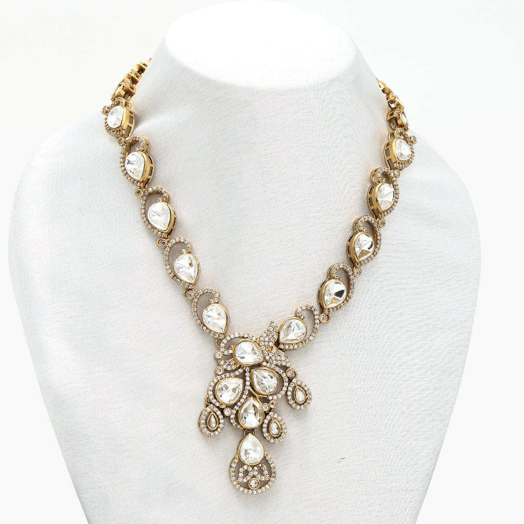 Royal Polki Kundan Long Necklace Set