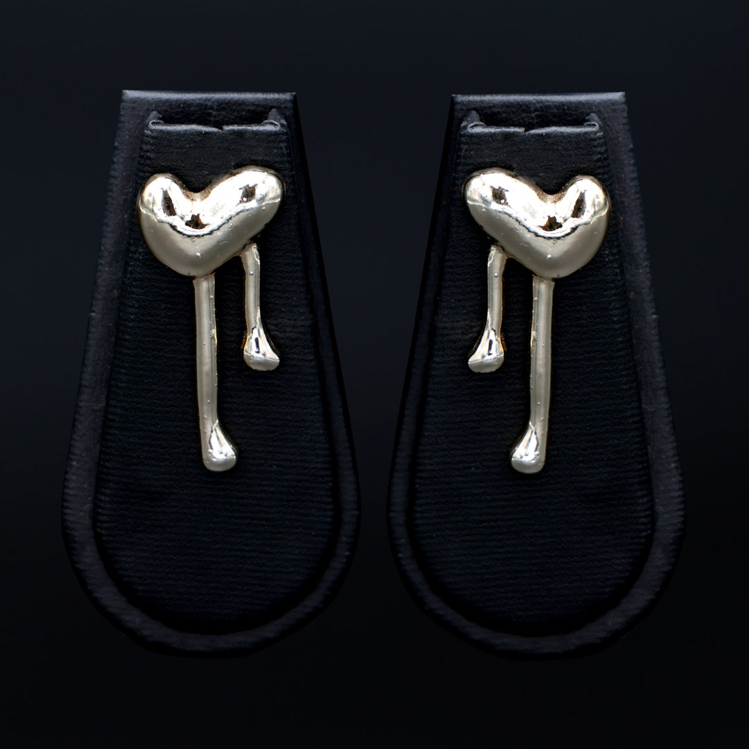 Molten Heart Statement Earrings