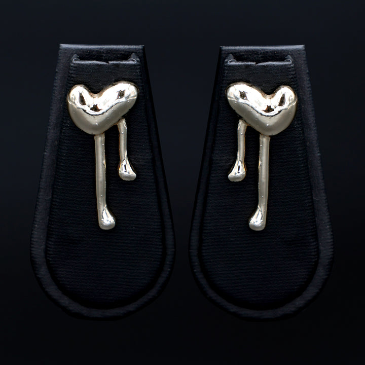 Molten Heart Statement Earrings