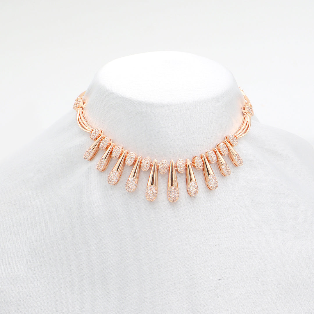 Aurelia Teardrop Diamond Necklace & Earrings Set