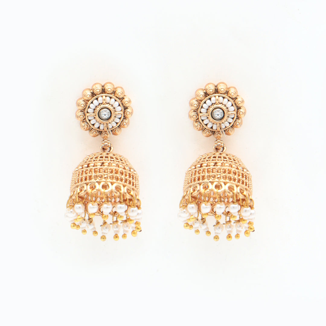 Ivory Pearl & Golden Kundan Choker Set