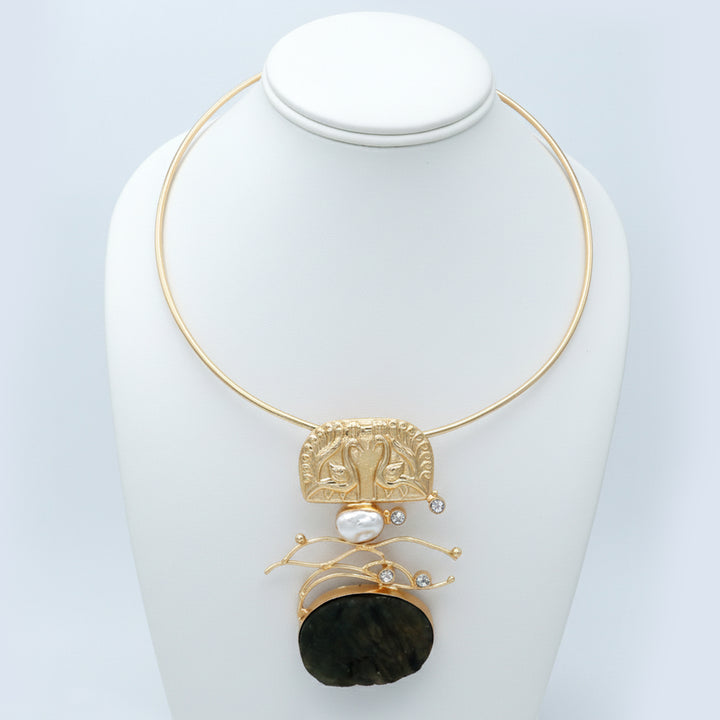 Artisan Multi-Stone Contemporary Necklace Set