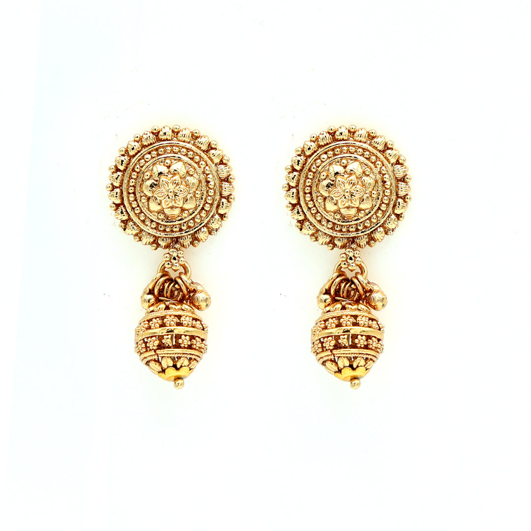 Classic Gold-Bead Traditional Choker Set