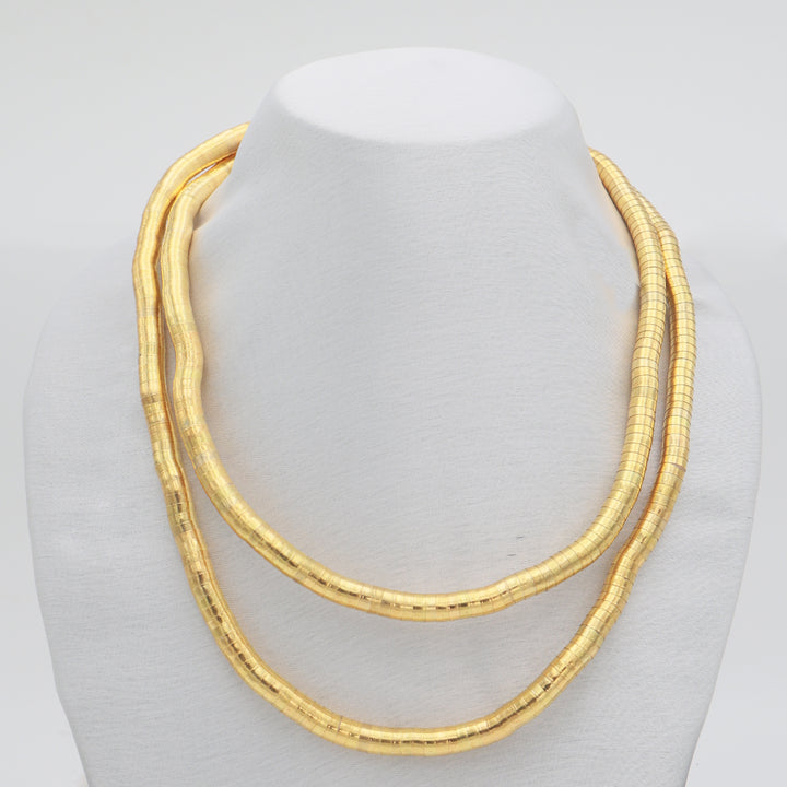 Verve Flexible Gold Coil Necklace–Bracelet