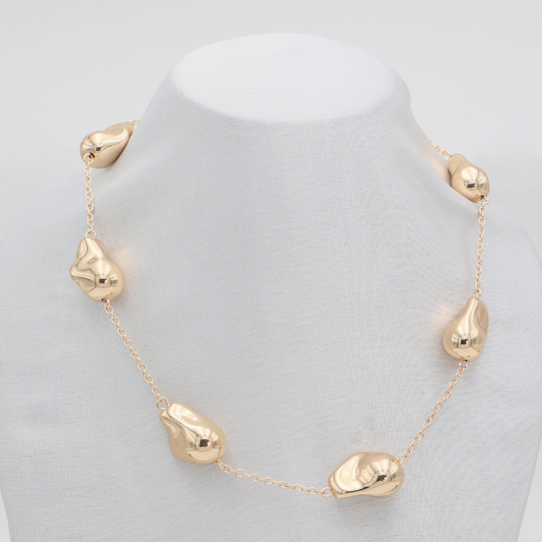Eclat Fluid Gold Droplet Necklace