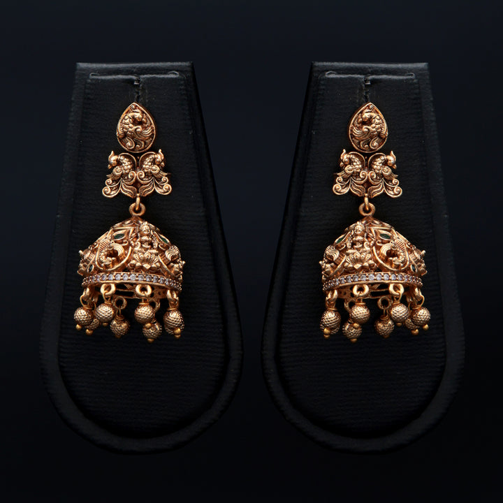 Temple Heritage Gold Jhumka