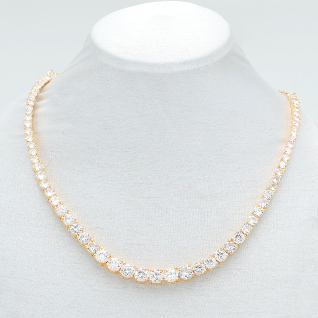 Classic Solitaire-Style CZ Necklace Set